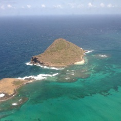 St. Lucia - from the plane - our Honeymoon Island